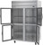 Beverage Air HRPS2HC-1HG 52" W Two-Section Glass Door Reach-In Horizon Series Refrigerator