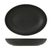Tuxton VBB-350Y 10" 35 Oz. Porcelain Matte Black Oval Bowl (1 Dozen)