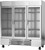 Beverage Air FB72HC-1G 75" W Three-Section Glass Door Reach-In Freezer - 115/208-230 Volts