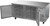 Beverage Air UCR67AHC 67"W Two-Section Solid Door Reach-In Undercounter Refrigerator