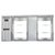 Continental Refrigerator BB69NSSGDPT 69"W Glass Door Refrigerated Back Bar Cooler