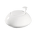 CAC China COL-HSP 3.25" Dia. Bone White Porcelain Round CAC Collection Sugar Bowl (3 Dozen Per Case)