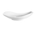 CAC China COL-10 10" L Super White Porcelain Fashion Eye Bowl (2 Dozen Per Case)
