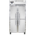 Continental Refrigerator 2RSENSAHD 36.25" W Two-Section Solid Door Reach-In Slim Line Refrigerator