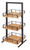 Cal-Mil 3494-3-99 12" x 12"D x 31"H Black Wood Madera Merchandiser