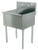 Advance Tabco 4-41-24-X 24" W x 27.5" D x 39" H 16 Gauge 430 Stainless Steel 1-Compartment Special Value Square Corner Scullery Sink