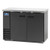 Arctic Air ABB48 49.13"W Black Stainless Steel Two-Section Solid Door Back Bar Refrigerator