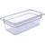 Carlisle 3066107 1/3 Size 3.8 Qt. PolyCarbonate Clear Storplus Food Pan