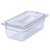 Carlisle 3066107 1/3 Size 3.8 Qt. PolyCarbonate Clear Storplus Food Pan