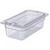 Carlisle 3066107 1/3 Size 3.8 Qt. PolyCarbonate Clear Storplus Food Pan