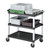 Cambro BC340KD110 3-Shelf 400 lb. Capacity Black Utility Cart
