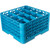 Carlisle RG16-414 16 Compartments Polypropylene Blue OptiClean Dishwasher Glass Rack