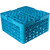 Carlisle RG16-414 16 Compartments Polypropylene Blue OptiClean Dishwasher Glass Rack
