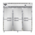Continental Refrigerator D3RRFNHD 78" W Three-Section Solid Door Reach-In Designer Line Refrigerator/Freezer