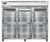 Continental Refrigerator 3RENSSGDHD 85.5" W Three-Section Glass Door Reach-In Extra-Wide Refrigerator