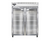 Continental Refrigerator 2RENSSSGD 57" W Two-Section Glass Door Reach-In Extra-Wide Refrigerator