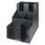 Winco CLSO-2T Black Plastic 8-1/2"L x 13-1/16"W x 12-3/16"H Cup & Lid Organizer