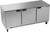 Beverage Air UCR72AHC 72"W Three-Section Solid Door Reach-In Undercounter Refrigerator