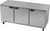 Beverage Air UCR72AHC 72"W Three-Section Solid Door Reach-In Undercounter Refrigerator