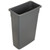 Carlisle 34202323 23 Gallon Rectangular Polyethylene Gray Trimline Waste Container
