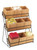Cal-Mil 1817-13 13"W x 9-1/2"D x 17-1/2"H Black Bamboo Tiered Display