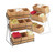Cal-Mil 1817-13 13"W x 9-1/2"D x 17-1/2"H Black Bamboo Tiered Display