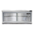 Continental Refrigerator SW72NSGD-FB 72"W Three-Section Glass Door Work Top Display Refrigerator