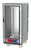 Metro C537-MFC-L-GY C5 3 Series Gray 3/4-Size Insulated Moisture Heated Holding & Proofing Cabinet with Clear Doors and Lip Load Slides - 120 Volts