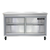 Continental Refrigerator SW48NSGD 48" W Two-Section Two Door Work Top Display Refrigerator