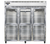 Continental Refrigerator 3RNSSGDHD 78" W Three-Section Glass Door Reach-In Refrigerator