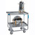 Lakeside 725 32.63" W Stainless Steel Solid 2 Shelves Heavy Duty Guard Rail Utility Cart