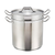 Winco SSDB-12S 12 Qt Stainless Steel / Aluminum Clad Bottom Steamer/Pasta Cooker