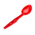 Cambro SPO13CW404 13" Red Polycarbonate Deli Spoon - 12/Case