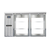Continental Refrigerator BB59SNSSGDPT 59"W Glass Door Refrigerated Back Bar Cooler