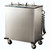 Lakeside 937 Adjust-a-Fit 12" Dia. Round Stainless Steel 2-Tube Cabinet Heated Mobile Dish Dispenser