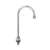 Fisher 46094 12" Rigid/Swivel Gooseneck Spout Stainless Steel Deck Mount Base Faucet
