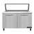 Continental Refrigerator SW48N18M-HGL 48" W Two-Section Two Door Mighty Top Sandwich Unit with Hinged Glass Lid