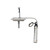 T&S Brass B-1230-WFK Water Station with 8"