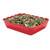 Cambro DC10404 13-3/4"W Red Rectangle Deli Crock - 6/Case