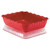 Cambro DC10404 13-3/4"W Red Rectangle Deli Crock - 6/Case
