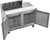 Beverage Air SPE48HC-08 48" W Two-Section Two Door Sandwich Top Refrigerated Counter