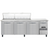Continental Refrigerator RA93N27M 93" W Three-Section One Door Refrigerated Base Sandwich Unit