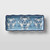 American Metalcraft BLUP14 Plastic Blue & White Pattern Rectangular Platter