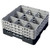 Cambro 9S638110 Camrack Glass Rack With (3) Soft Gray Extenders - 3 Cases
