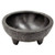 Winco PMSB-4 4 Oz. Polypropylene Black Molcajete Salsa Bowl (4 Pieces Per Pack)