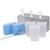 Carlisle 38623IB Topping Rail Dispenser 15.88"W x 7.38"D x 11"H Insulated Triple Unit Countertop Design