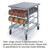 Lakeside 338 Aluminum Counter Height Mobile (72) #10 and (96) #5 Can Storage and Dispensing Rack