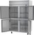 Beverage Air HRPS2HC-1HS 52" W Two-Section Solid Door Reach-In Horizon Series Refrigerator