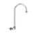 Fisher 47090 Backsplash Mount Base (No Handle) Faucet With 6" Rigid / Swivel Gooseneck Spout