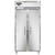 Continental Refrigerator D2RSESNSS 36.25" W Two-Section Stainless Steel Door Reach-In Designer Slim Line Refrigerator